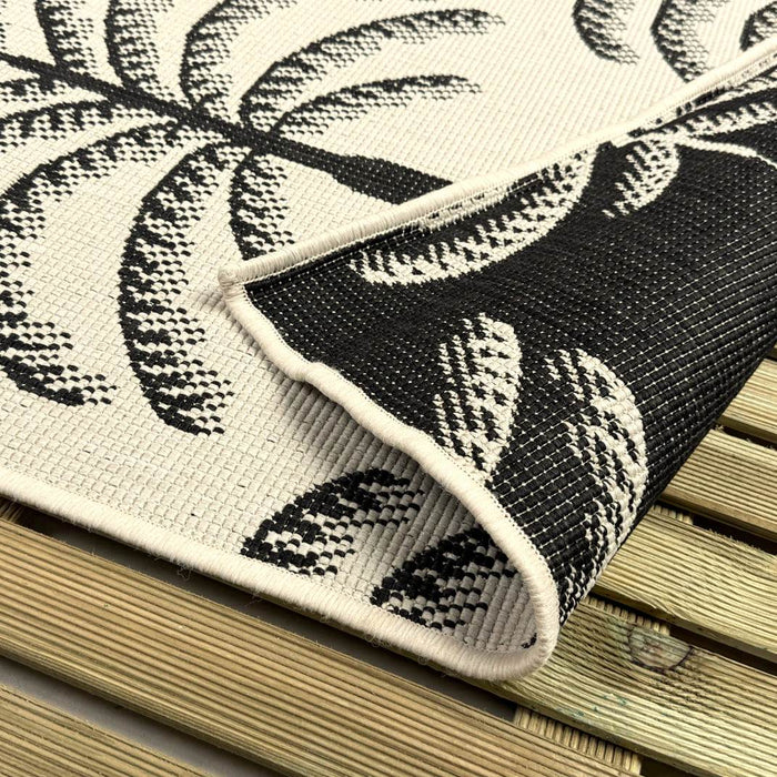 Buitenkleed Oase zwart|wit - Interieur05 - 160 x 230 cm