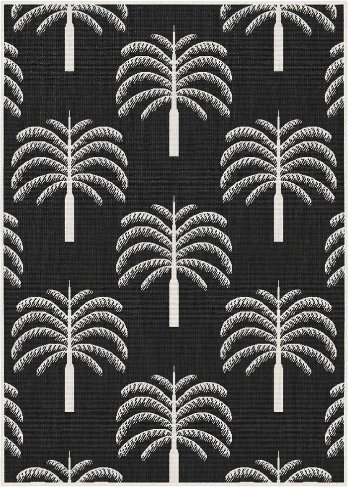 Buitenkleed Oase zwart|wit - Interieur05 - 160 x 230 cm