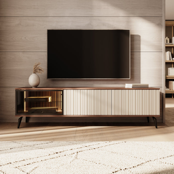 Meubella - Riverhead - TV-Meubel - Beige|Eiken - 180 cm