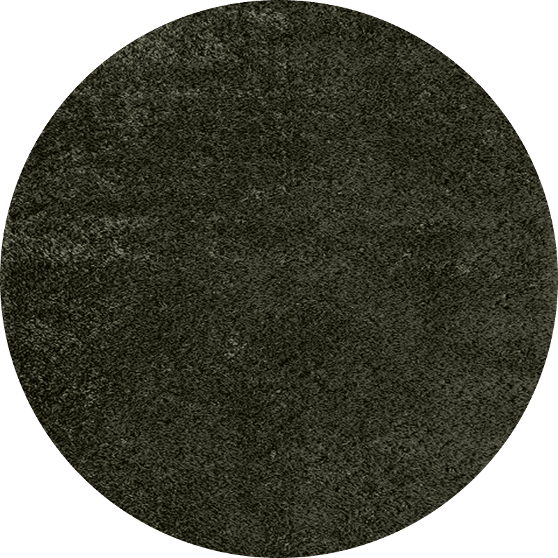 Interieur05 Rond Hoogpolig vloerkleed Fender Groen - 200 x 200 cm