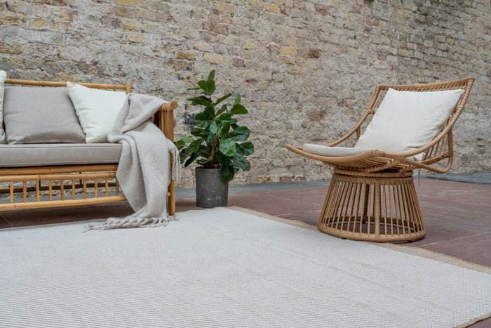 Interieur05 Jute buitenkleed Naturel Border - 280 x 380 cm