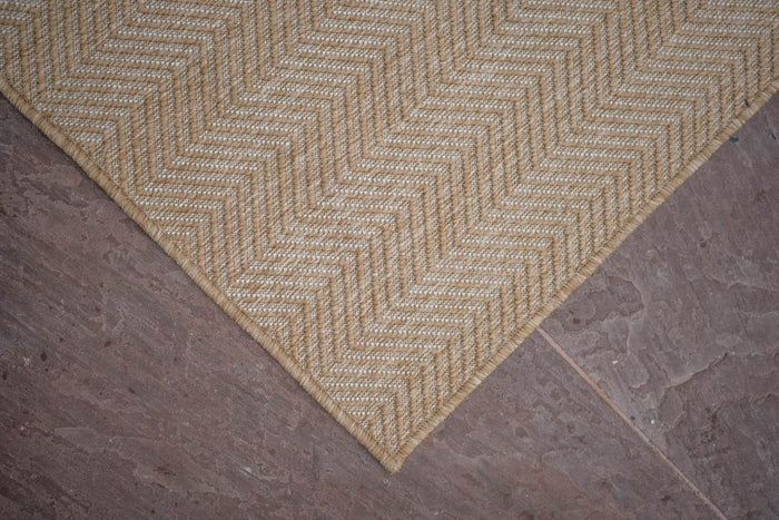 Interieur05 Jute buitenkleed Naturel ZigZag - 280 x 380 cm