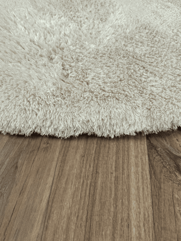 Organisch hoogpolig vloerkleed Odelia beige|wit - Interieur05