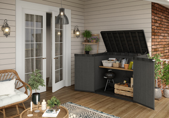 Keter Store It Out Darwin Opbergbox - 1100L - 135x81x118 cm - Grijs