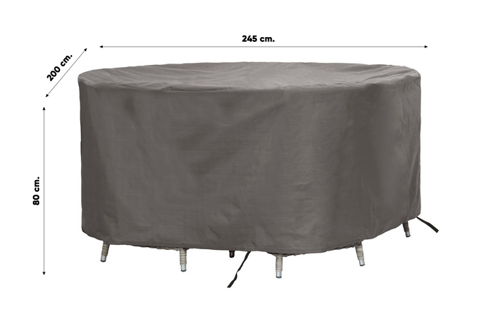 Outdoor Covers ovale tuinsethoes 245x200x80 cm.