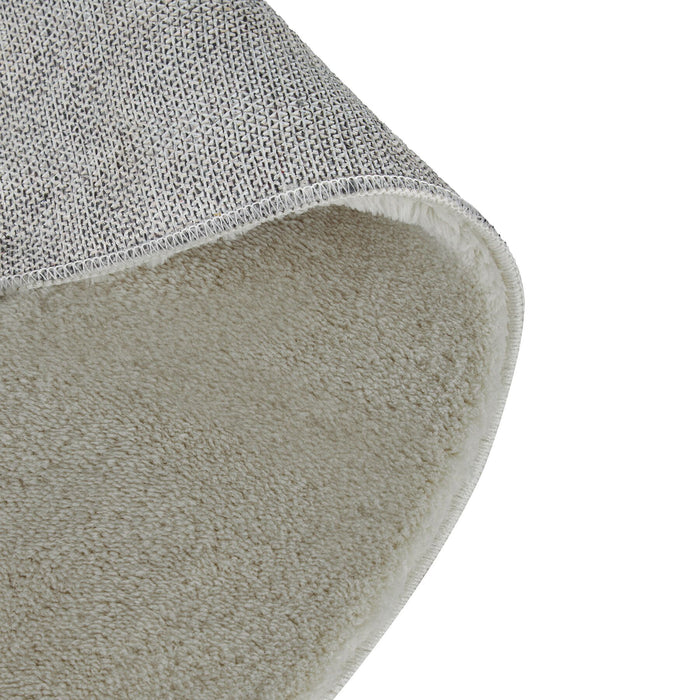 tectake® Kortpolig vloerkleed Soft Zone - Zandkleur