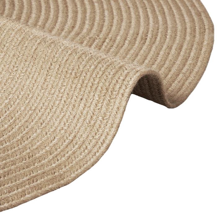 tectake® Geweven vloerkleed Vibe van jute- en kunststofvezels - Bruin