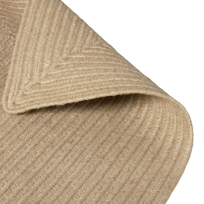 tectake® Gevlochten vloerkleed Vibe van jute, boho-stijl 200 x 290 cm