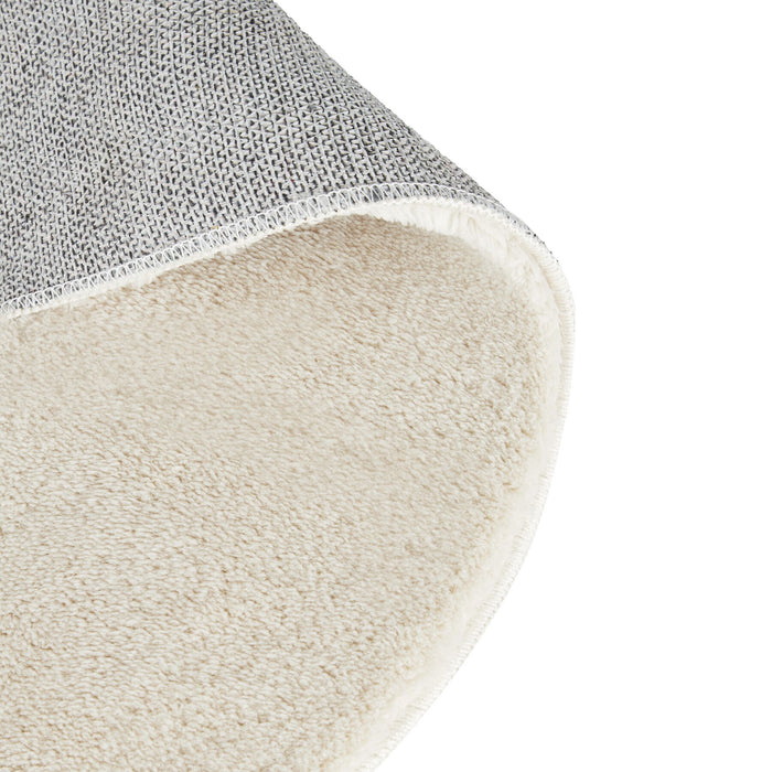 tectake® Kortpolig vloerkleed Soft Zone - Crème