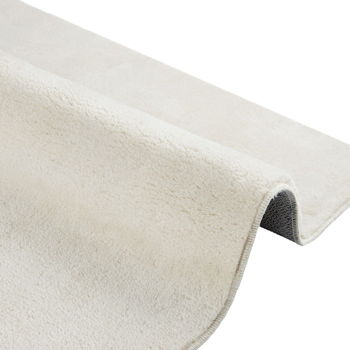 tectake® Kortpolig vloerkleed Soft Zone 160 x 230 cm - Crème