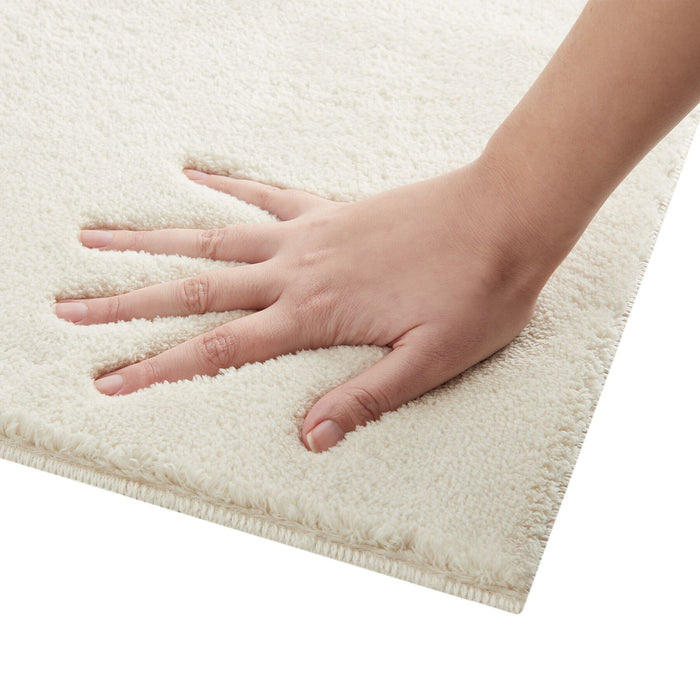 tectake® Kortpolig vloerkleed Soft Zone 160 x 230 cm - Crème