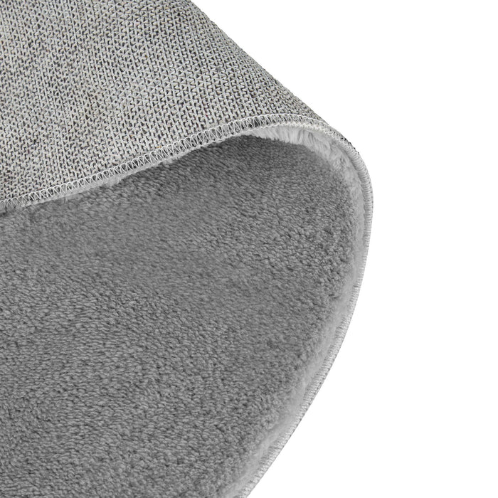 tectake® Kortpolig vloerkleed Soft Zone - Grijs