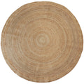 tectake® Handgeweven tapijt Glim van jute, boho-stijl, rond