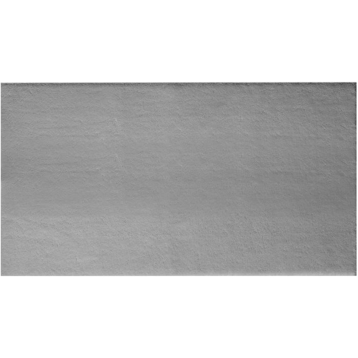 tectake® Kortpolig vloerkleed Soft Zone 60 x 110 cm - Grijs