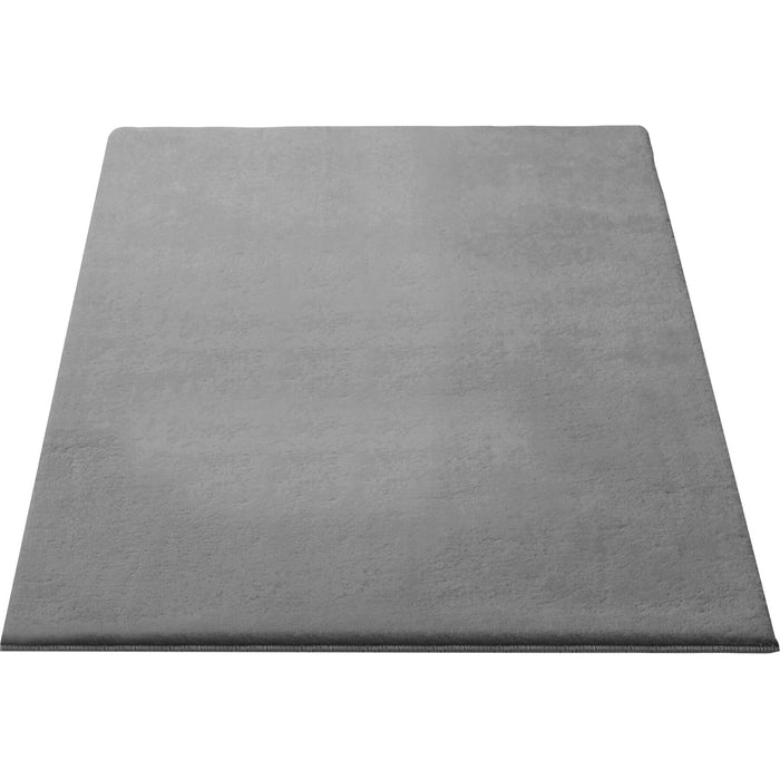 tectake® Kortpolig vloerkleed Soft Zone 60 x 110 cm - Grijs