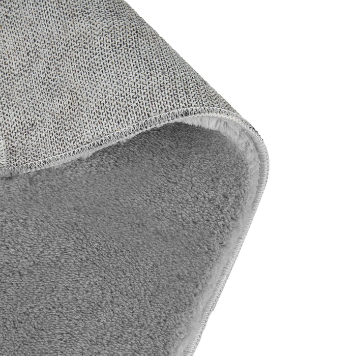 tectake® Kortpolig vloerkleed Soft Zone 60 x 110 cm - Grijs