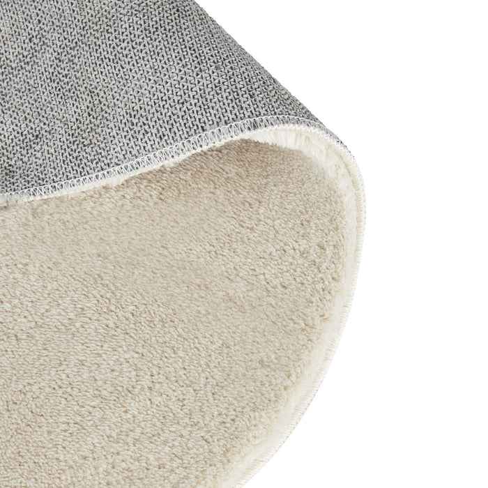 tectake® Kortpolig vloerkleed Soft Zone - Beige