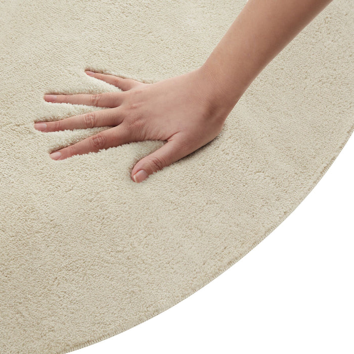 tectake® Kortpolig vloerkleed Soft Zone - Beige