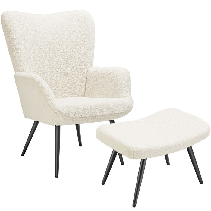 tectake® Fauteuil Hygge gestoffeerd, ergonomisch, draagkracht 150 kg