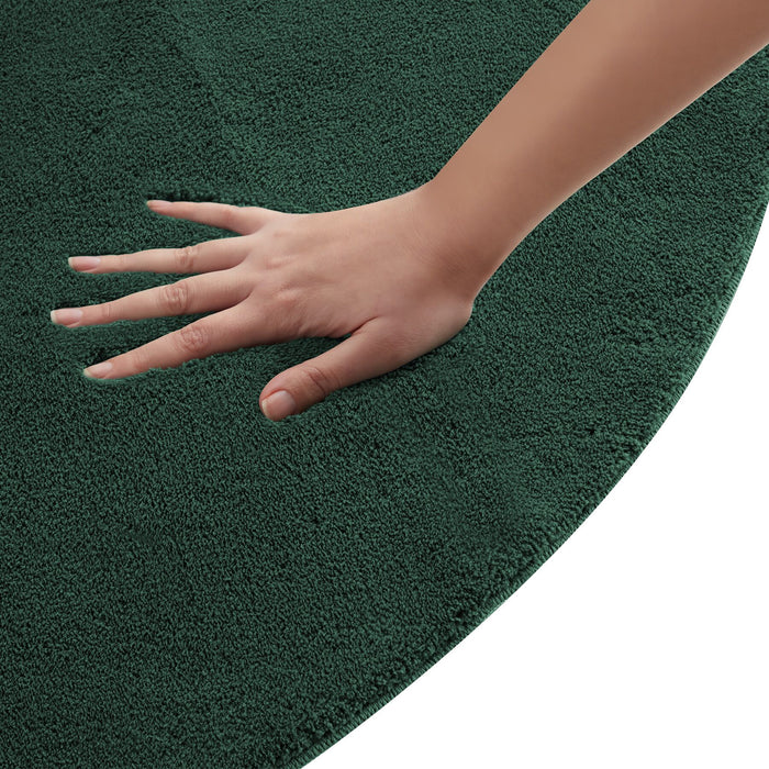 tectake® Kortpolig vloerkleed Soft Zone - Groen