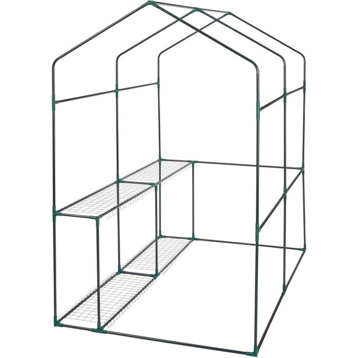 tectake® Broeikas met folie - Wit