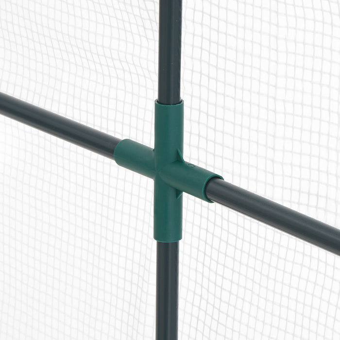 tectake® Broeikas met folie - Wit