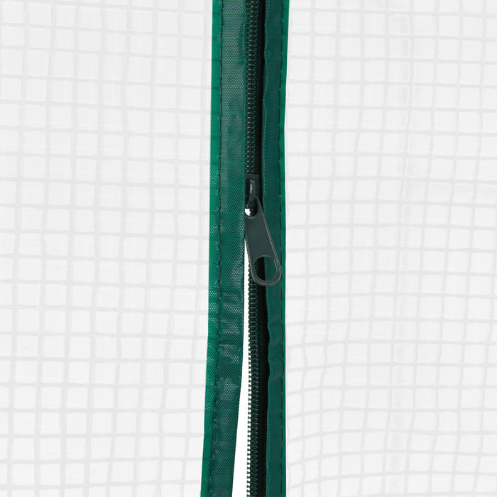 tectake® Broeikas met folie - Wit