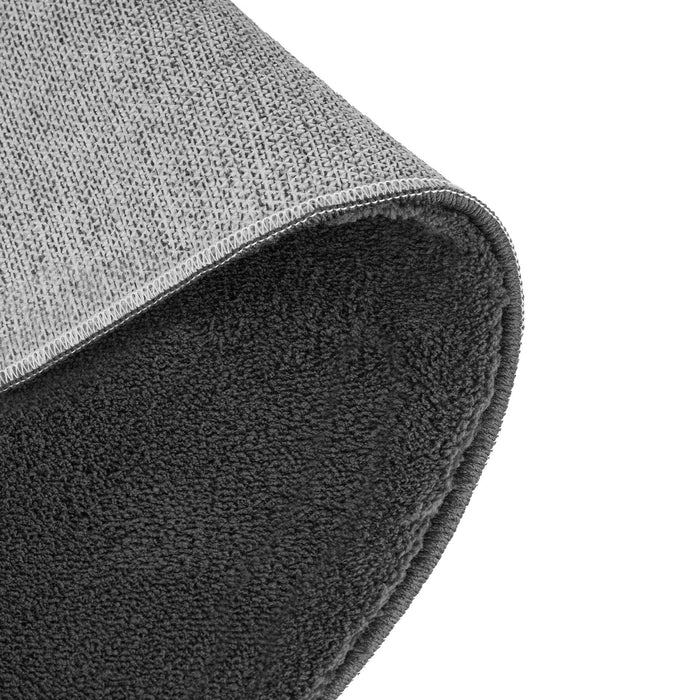 tectake® Kortpolig vloerkleed Soft Zone - Antraciet