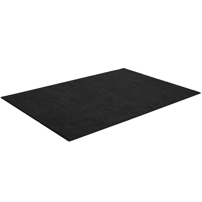 tectake® Kortpolig vloerkleed Soft Zone 160 x 230 cm - Zwart