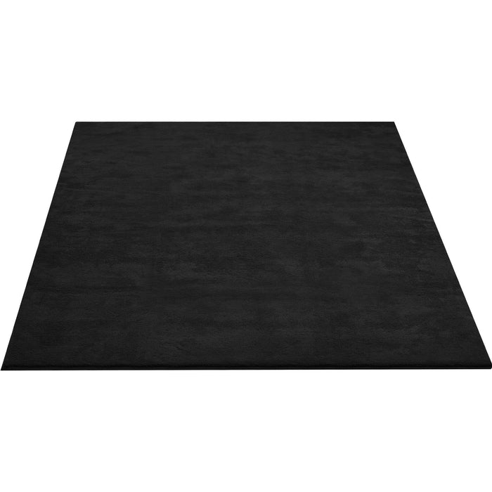 tectake® Kortpolig vloerkleed Soft Zone 160 x 230 cm - Zwart