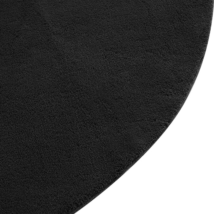 tectake® Kortpolig vloerkleed Soft Zone - Zwart