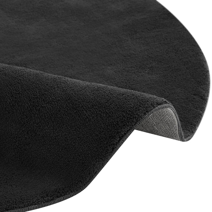 tectake® Kortpolig vloerkleed Soft Zone - Zwart