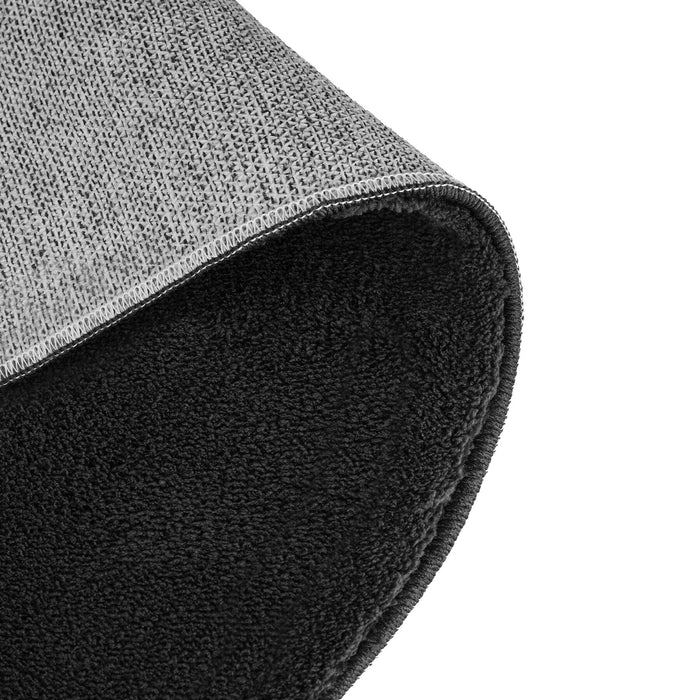 tectake® Kortpolig vloerkleed Soft Zone - Zwart