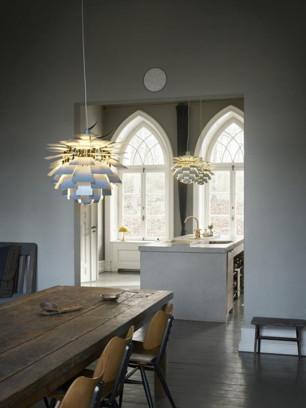 PH Artichoke hanglamp Ø480 Brass Metallised Dusty Blue