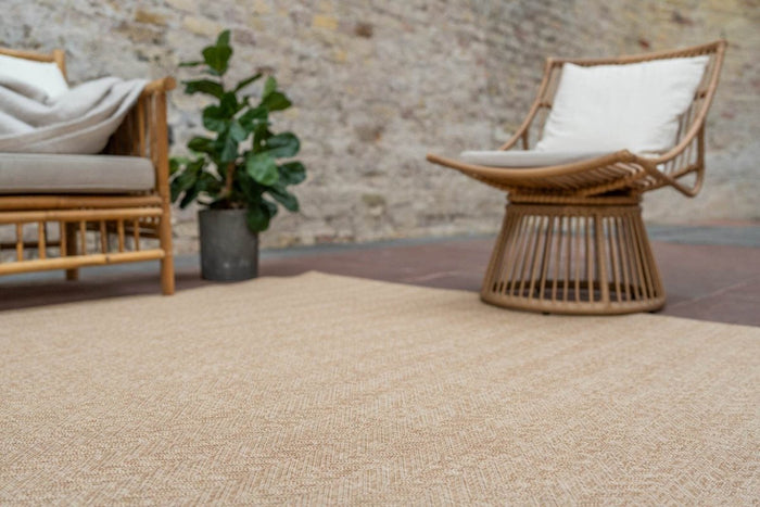 Interieur05 Jute buitenkleed Naturel Visgraat - 160 x 230 cm