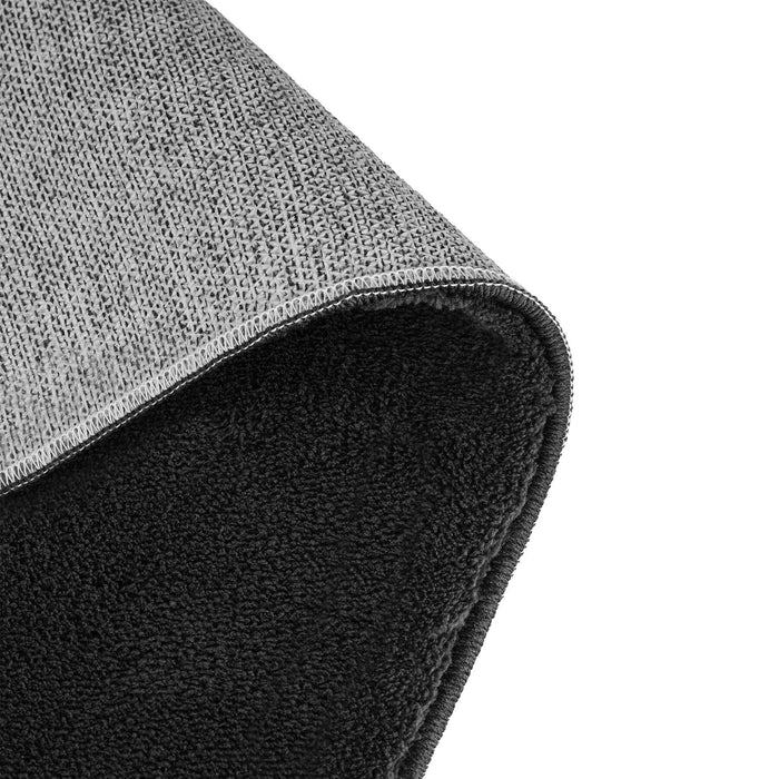 tectake® Kortpolig vloerkleed Soft Zone 60 x 110 cm - Zwart