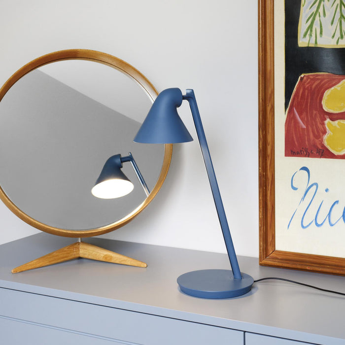 Louis Poulsen NJP Mini tafellamp LED lichtgrijs aluminium
