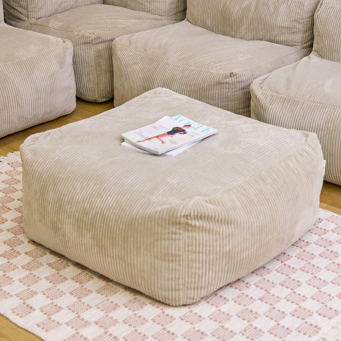 icon Zen Modulaire Bank Element - Hocker - Ribfluweel - Beige