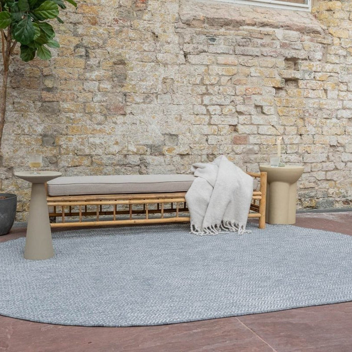 Eva Interior Buitenkleed Dahl Ovaal - Grijs - Dubbelzijdig