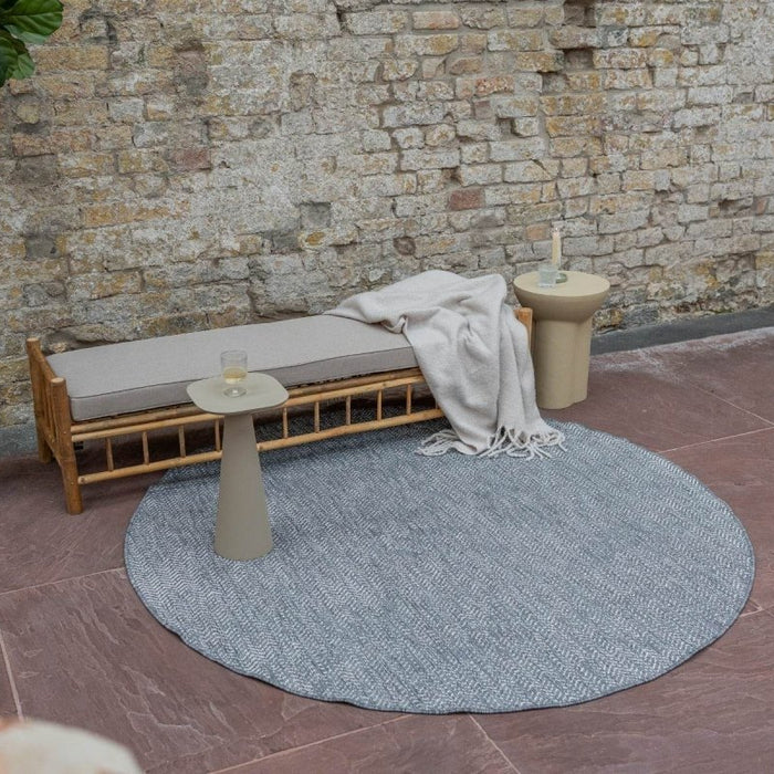 Eva Interior Buitenkleed Dahl Rond - Grijs - Dubbelzijdig
