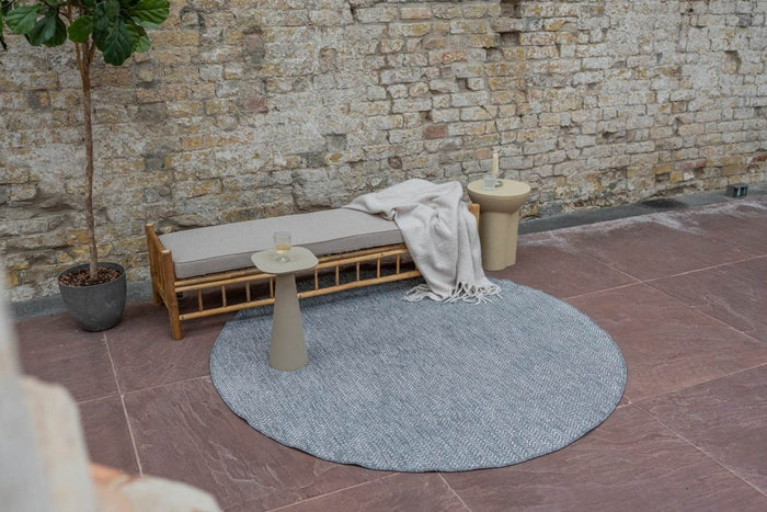 Eva Interior Buitenkleed Dahl Rond - Grijs - Dubbelzijdig