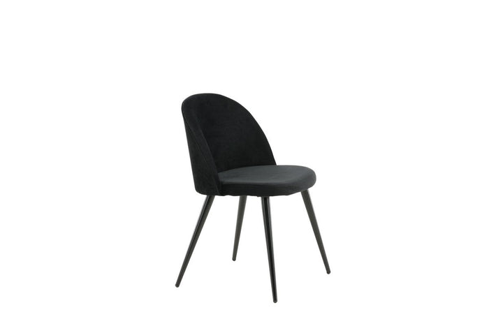 Rebellenclub Carzorla Eetkamerstoel - Set van 2 - Zwart