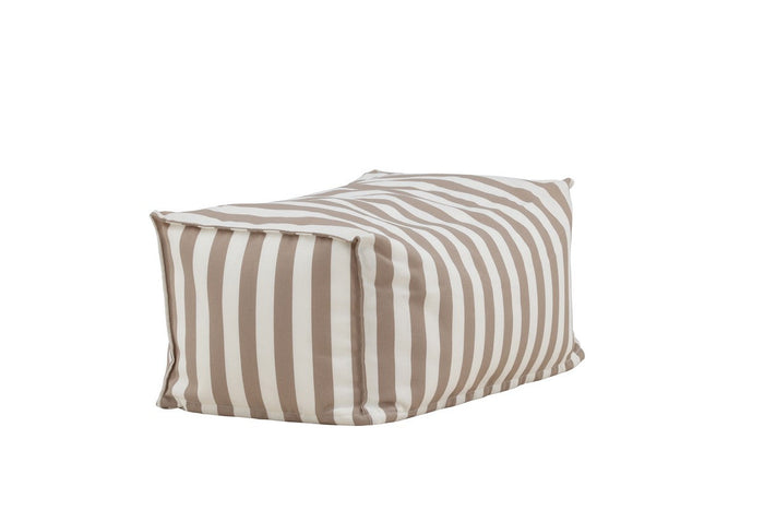 Rebellenclub Fichi Loungekussen Hocker - Beige Wit