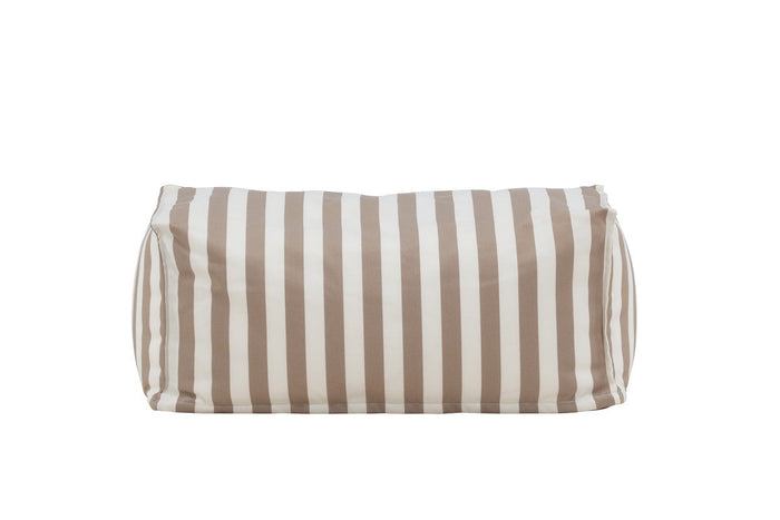Rebellenclub Fichi Loungekussen Hocker - Beige Wit