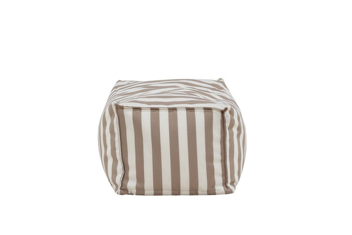 Rebellenclub Fichi Loungekussen Hocker - Beige Wit