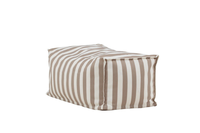 Rebellenclub Fichi Loungekussen Hocker - Beige Wit