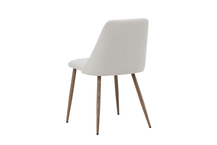 Rebellenclub Kangasala Eetkamerstoel - Set van 2 - Beige Linnen
