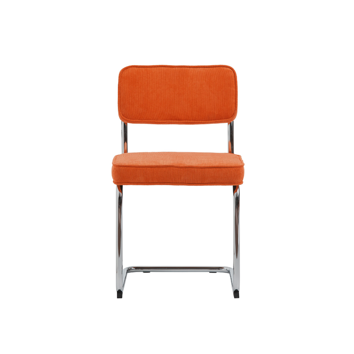 Rebellenclub Luxor Eetkamerstoel - Set van 4 - Oranje RibstofÊ