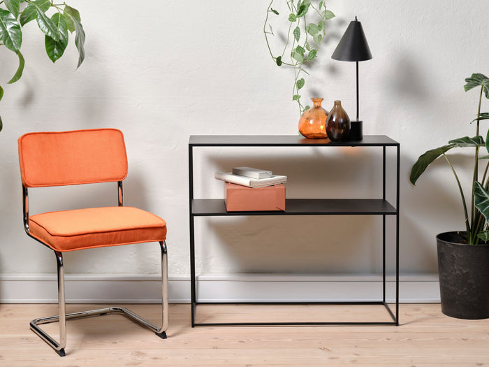 Rebellenclub Luxor Eetkamerstoel - Set van 4 - Oranje RibstofÊ