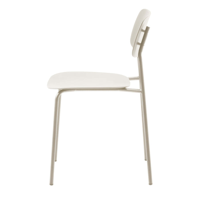 Rebellenclub Strom Eetkamerstoel - Set van 4 - Greige